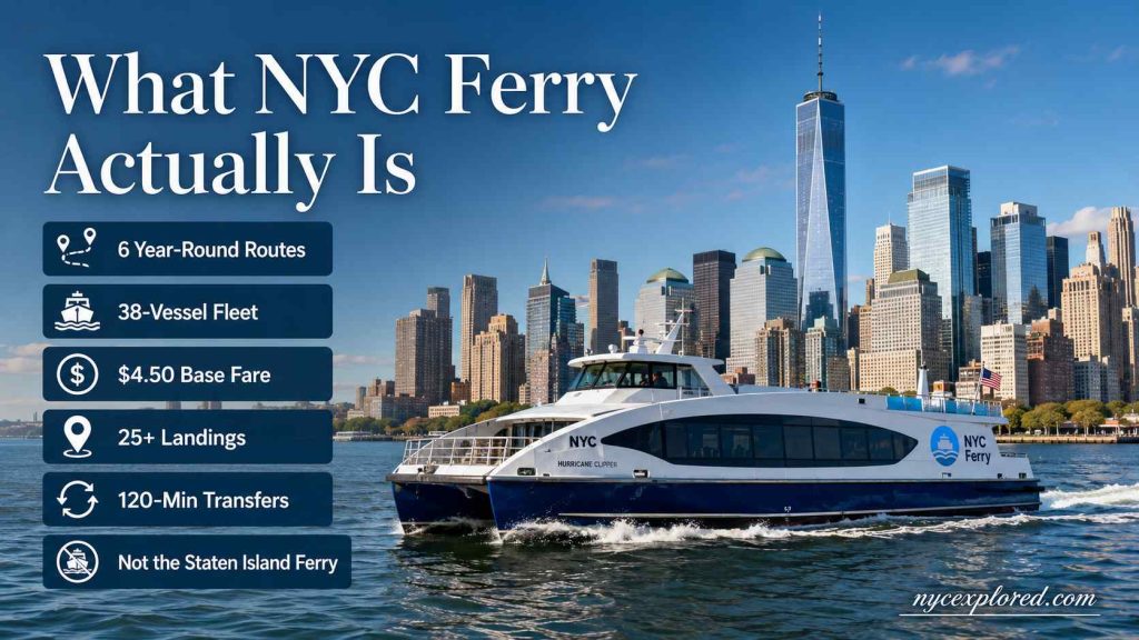 What NYC Ferry system Actually Is