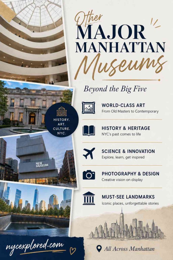 Other Major Manhattan Museums