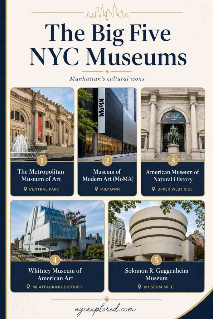 The Big Five NYC Museums